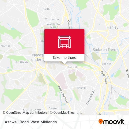 Ashwell Road map
