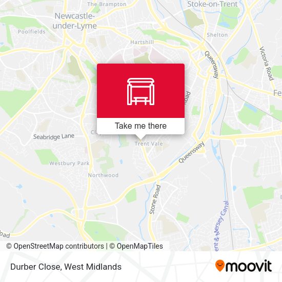 Durber Close map