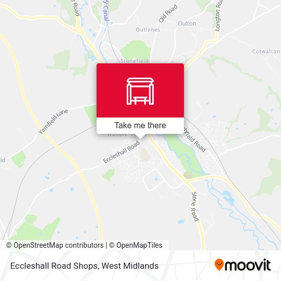Eccleshall Road Shops map