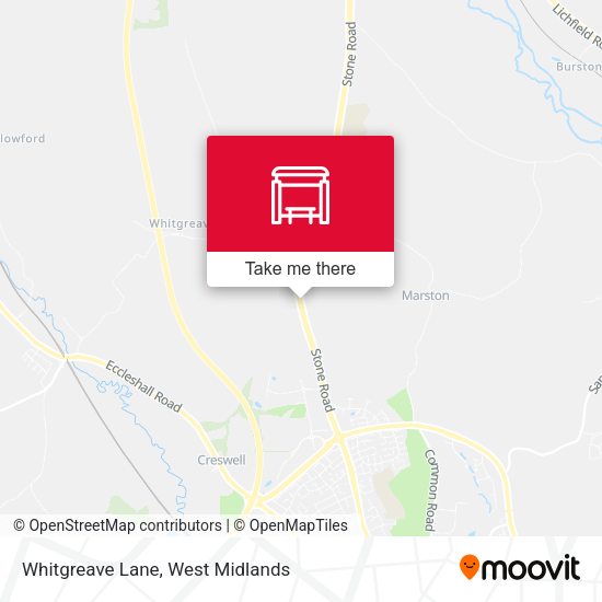 Whitgreave Lane map