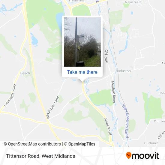 Tittensor Road map