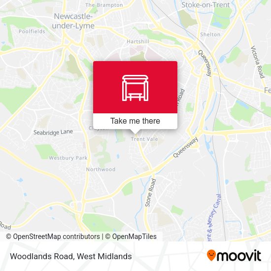 Woodlands Road map