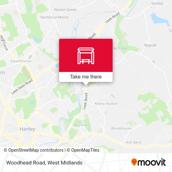 Woodhead Road map