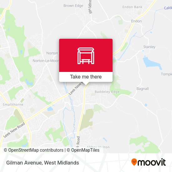 Gilman Avenue map