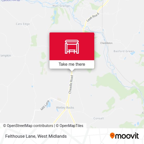 Felthouse Lane map