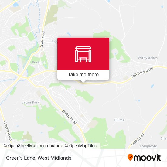 Green's Lane map
