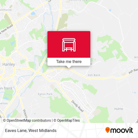 Eaves Lane map