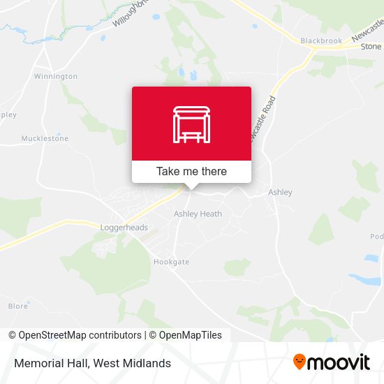 Memorial Hall map