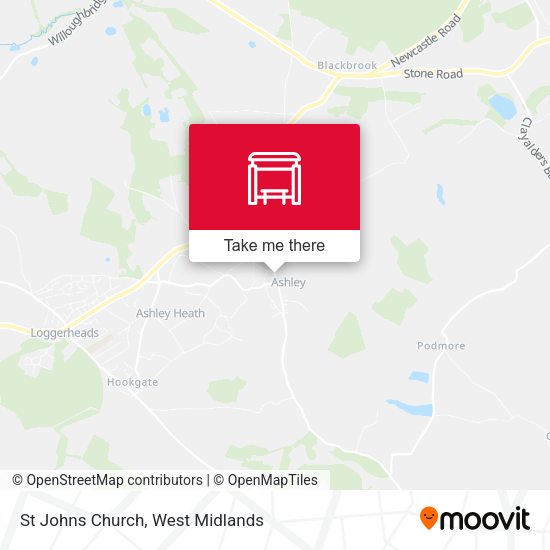 St Johns Church map