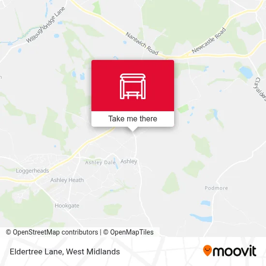 Eldertree Lane map