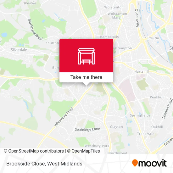 Brookside Close map