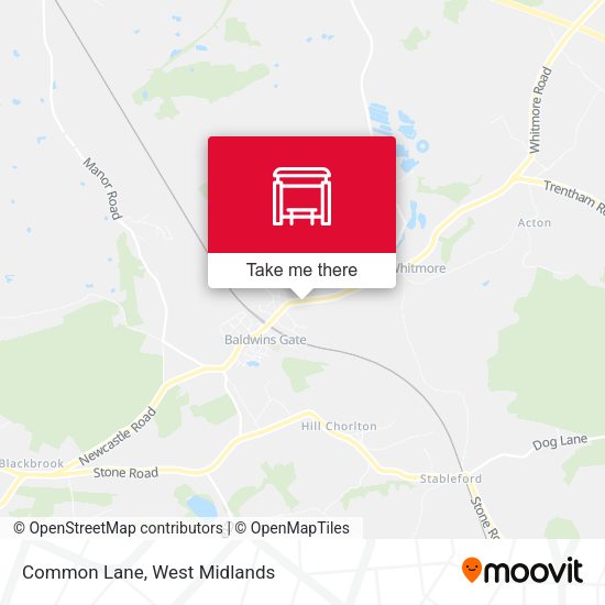 Common Lane map