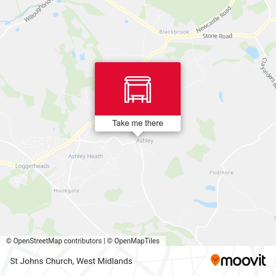 St Johns Church map