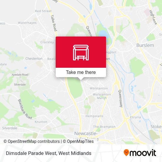 Dimsdale Parade West map