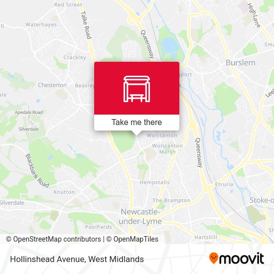 Hollinshead Avenue map