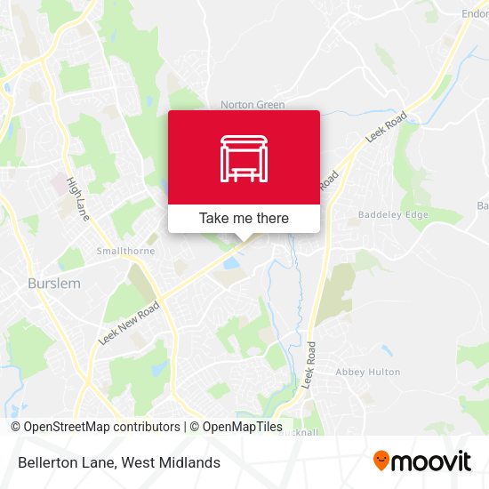 Bellerton Lane map