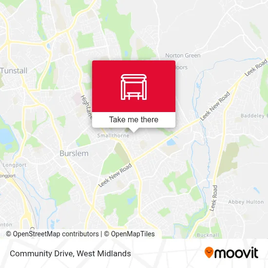Community Drive map