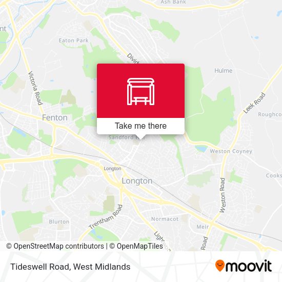 Tideswell Road map