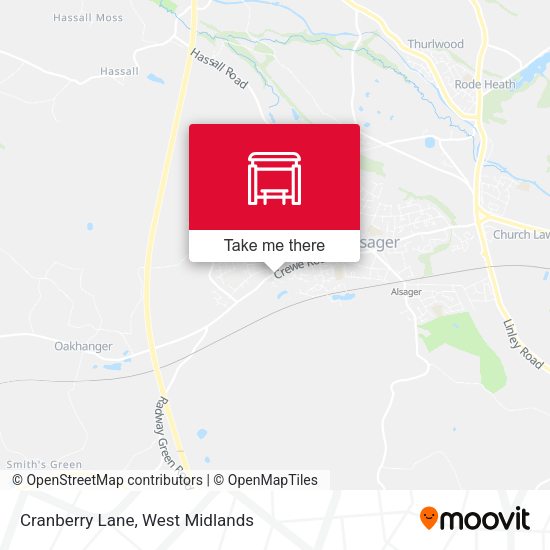 Cranberry Lane map