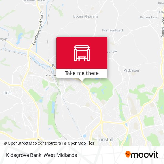 Kidsgrove Bank map