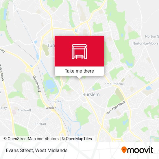 Evans Street map