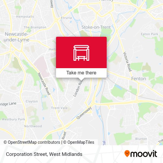 Corporation Street map