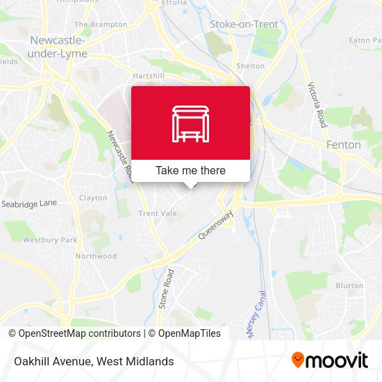 Oakhill Avenue map