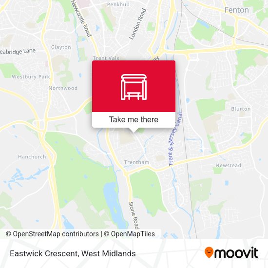 Eastwick Crescent map