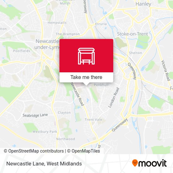 Newcastle Lane map