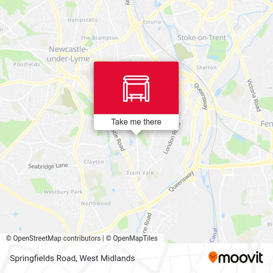 Springfields Road map