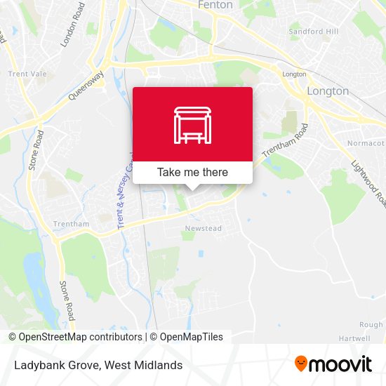 Ladybank Grove map