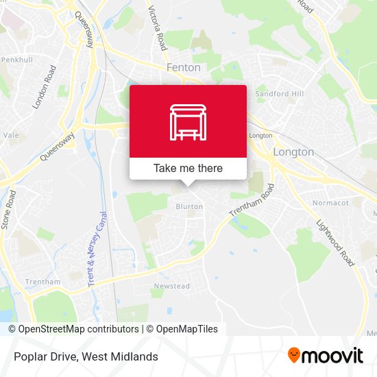 Poplar Drive map