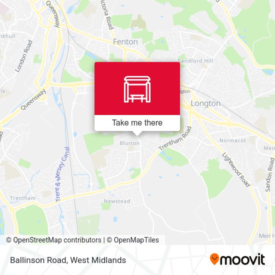 Ballinson Road map