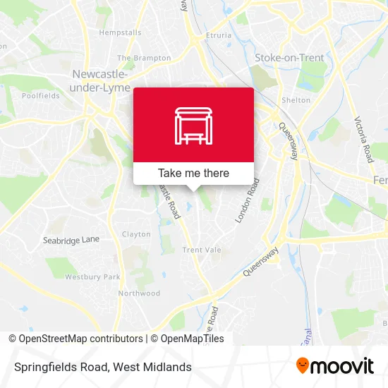 Springfields Road map