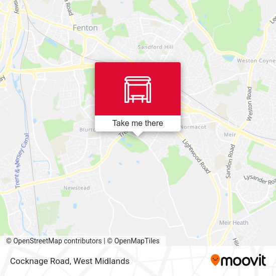 Cocknage Road map