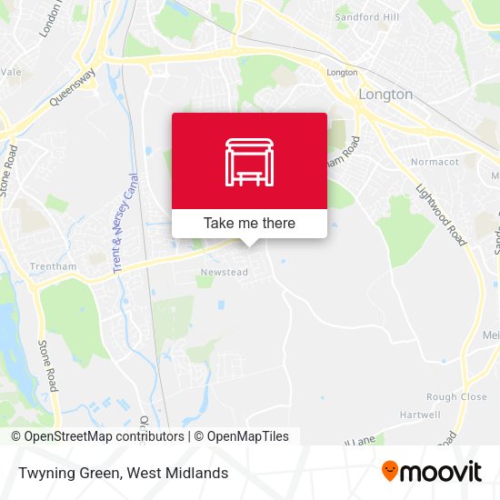 Twyning Green map
