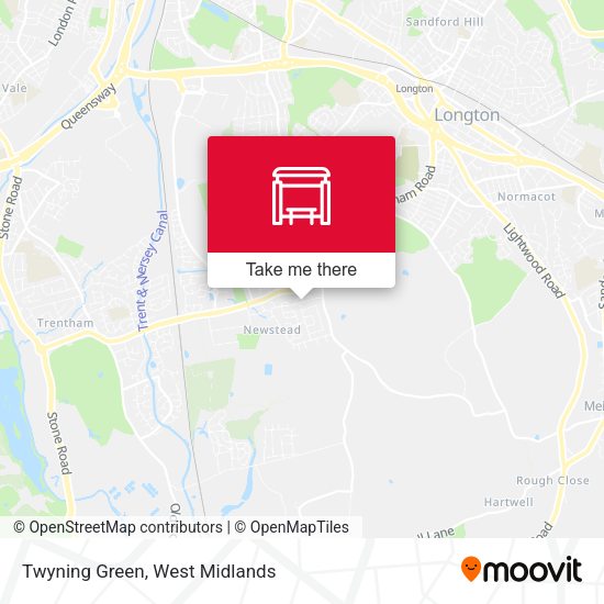 Twyning Green map