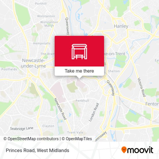 Princes Road map