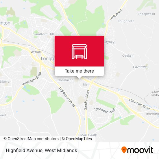 Highfield Avenue map