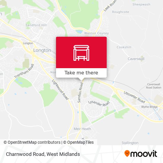 Charnwood Road map