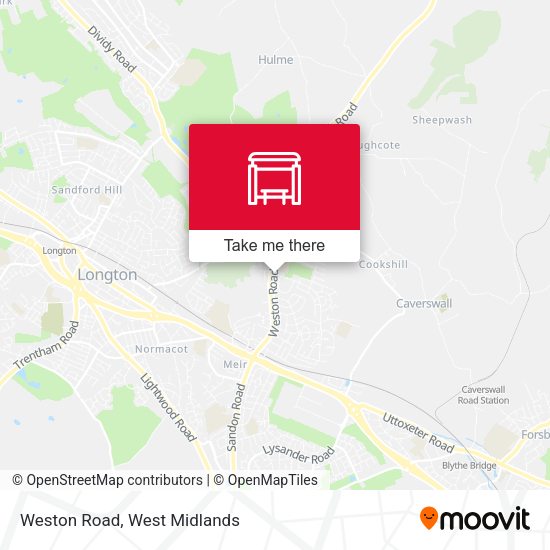 Weston Road map