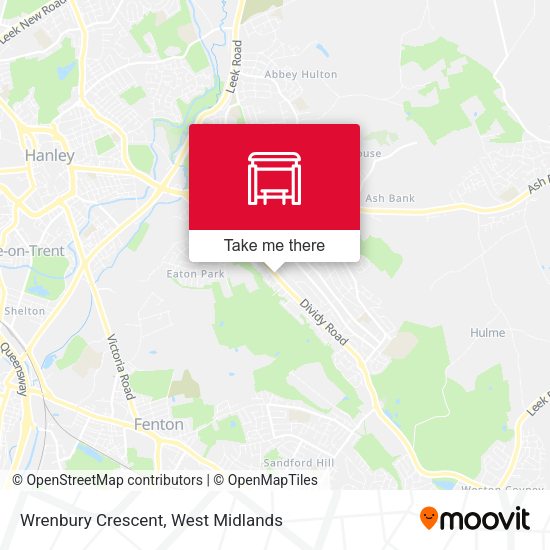 Wrenbury Crescent map