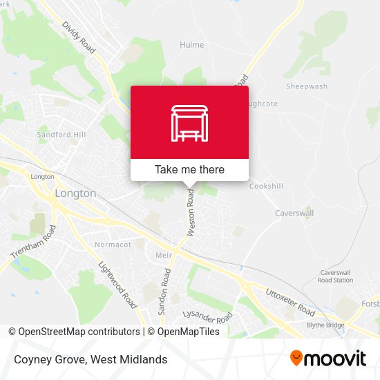 Coyney Grove map