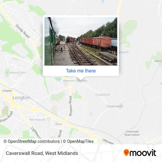 Caverswall Road map