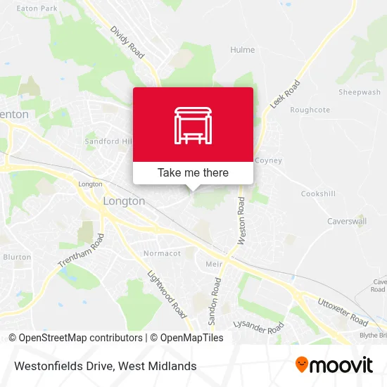 Westonfields Drive map
