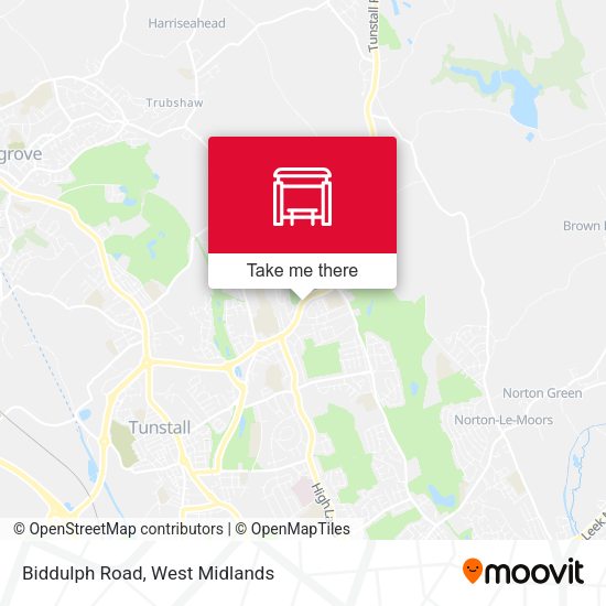 Biddulph Road map