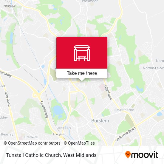 Tunstall Catholic Church map