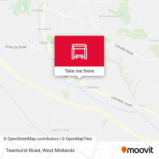 Teanhurst Road map