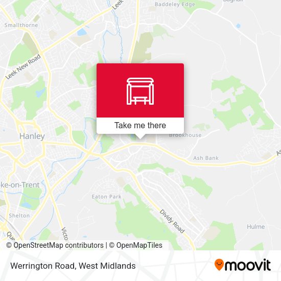 Werrington Road map