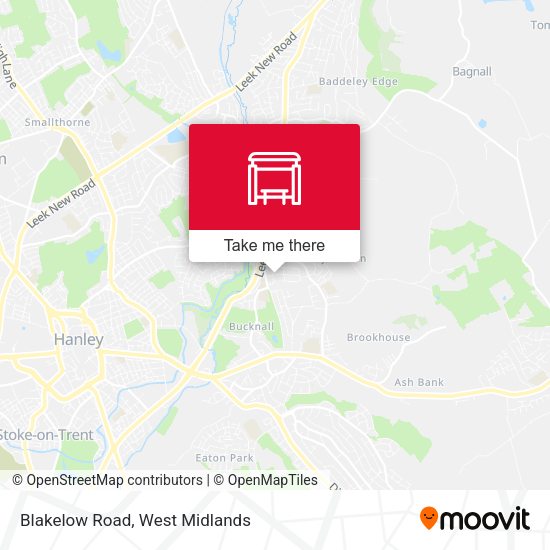Blakelow Road map
